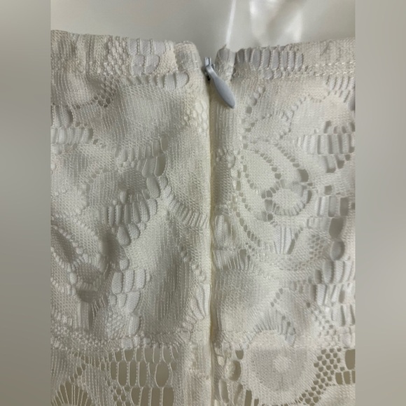 NWT Arden B  Ivory Lace Overlay Spaghetti Straps  Light Flowy Size L - Picture 5 of 11